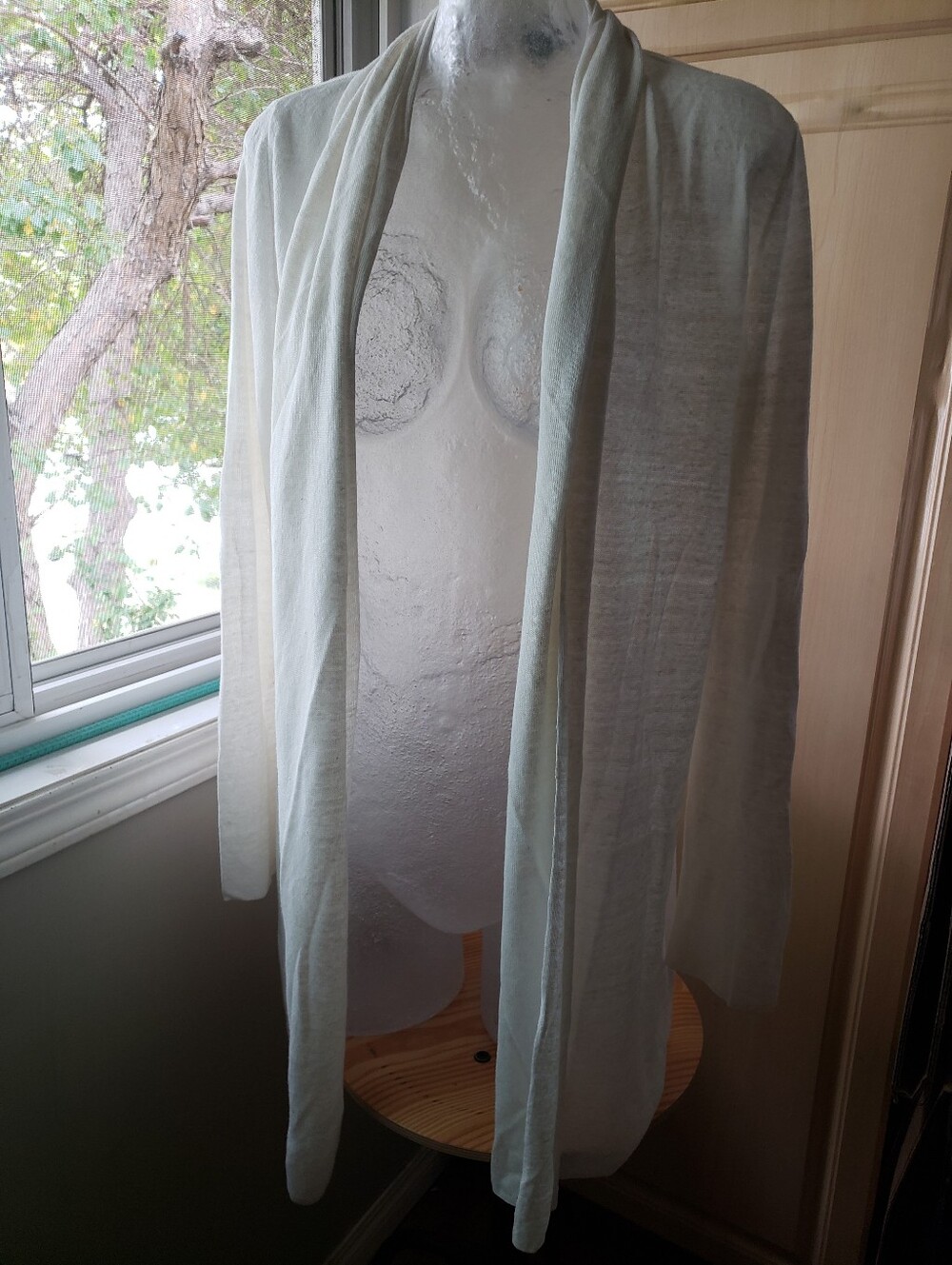 Theory 100% Linen Open Cardigan